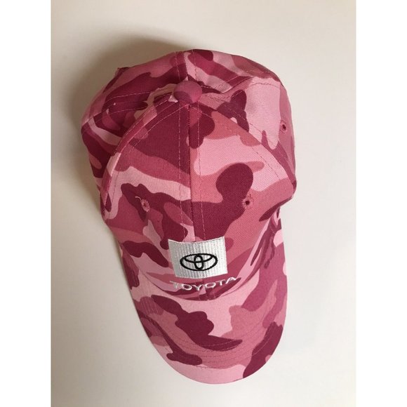 Toyota Pink Camo Camouflage Womens Pink Adjustible Hat - Picture 5 of 5